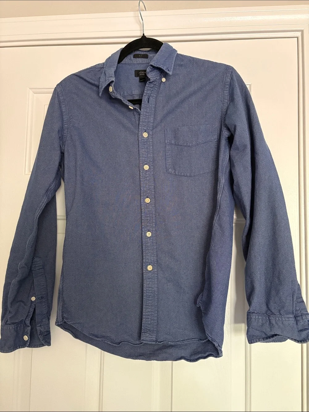 J. Crew Men's Blue Casual Button-Down Shirt